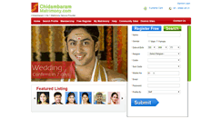 Desktop Screenshot of chidambarammatrimony.com